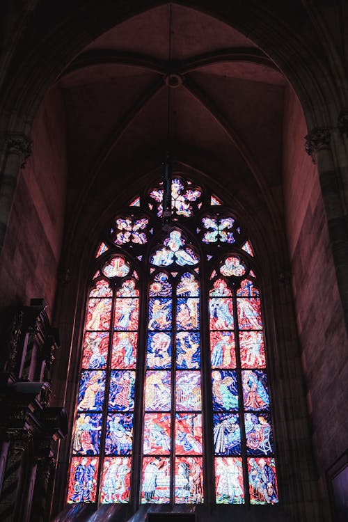 A Beautiful Stained Glass of a Cathedral