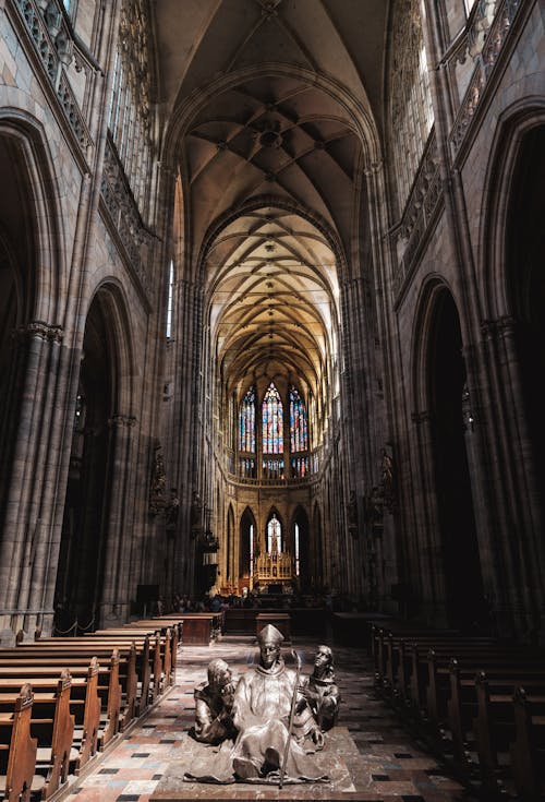 st。維特大教堂, 哥德式, 垂直拍攝 的 免費圖庫相片