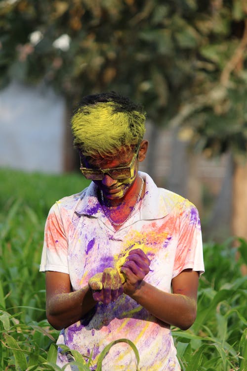 Základová fotografie zdarma na téma barevný prášek, holi festival, indický festival barev