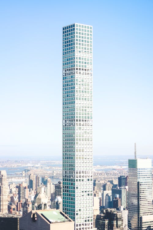 Tall Glass Skyscraper and Cityscape