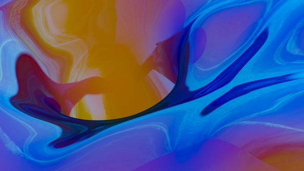 Dynamic abstract fluid art with vivid colors and smooth gradients.