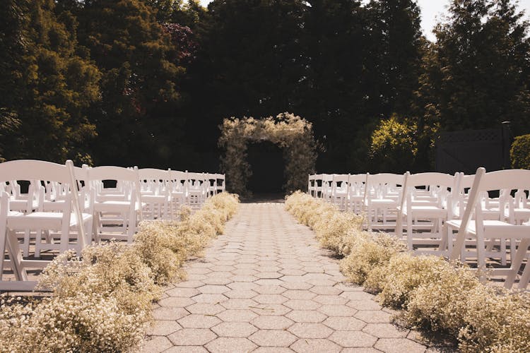 Empty Outdoor Wedding Venue