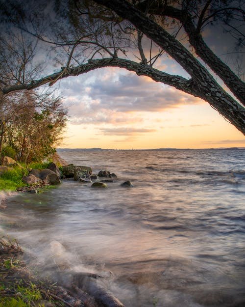 Ocean Waves Crashing on the Shore