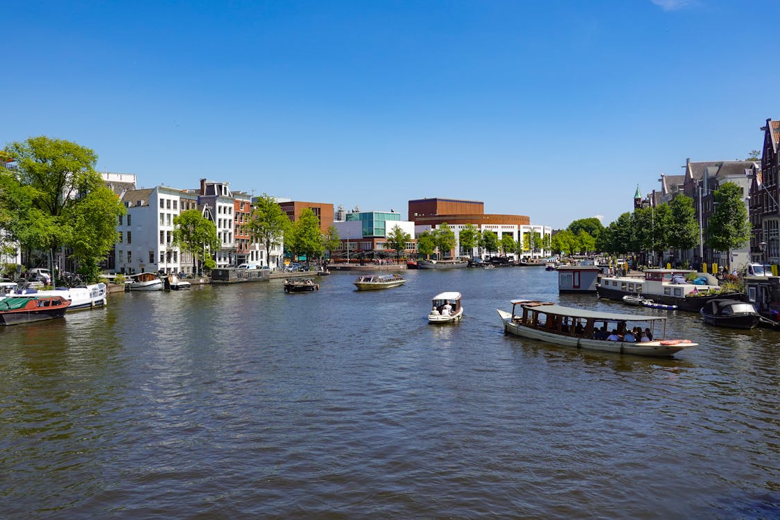 Kostenloses Stock Foto zu amstel, amsterdam, boote