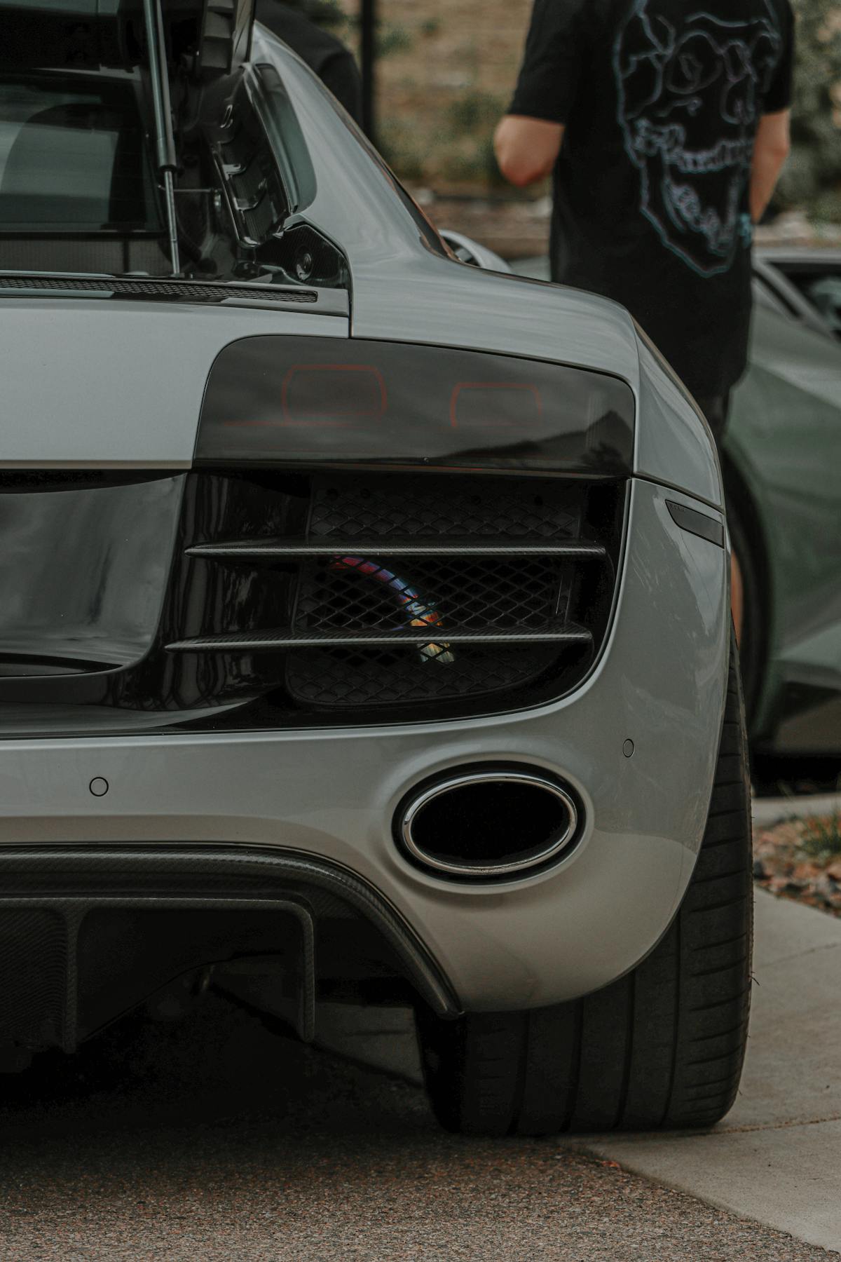 Audi R8 V10 — Vue arrière
