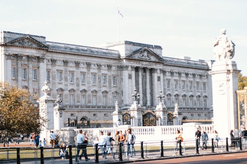 Facade of the Buckingham Palace, London , England, UK