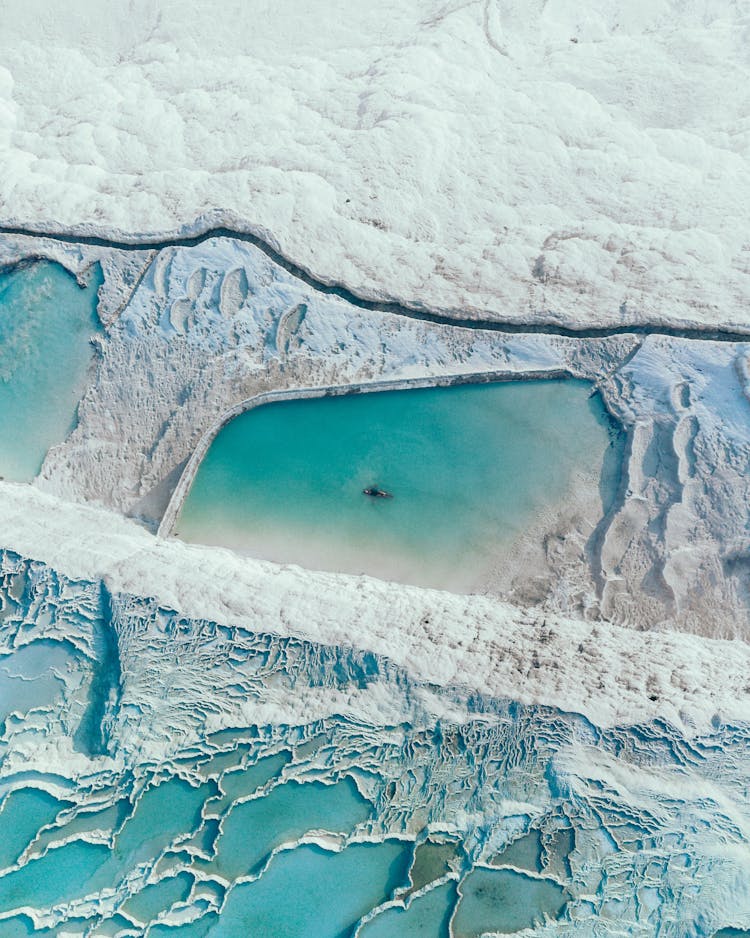 Drone Shot Of Salt Lake