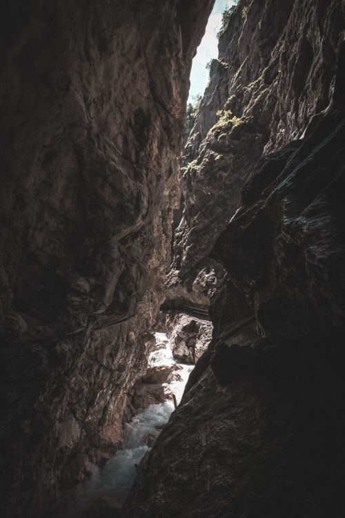Free Explore the rugged beauty of Höllentalklamm Gorge in Grainau, a captivating natural wonder. Stock Photo