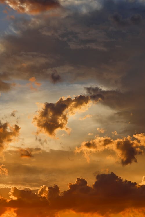 Cloudy Sky During Sunset