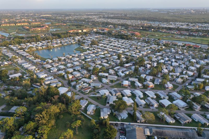 South Florida neighborhood aerial