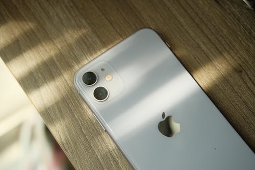 Close-Up Photo of White iPhone