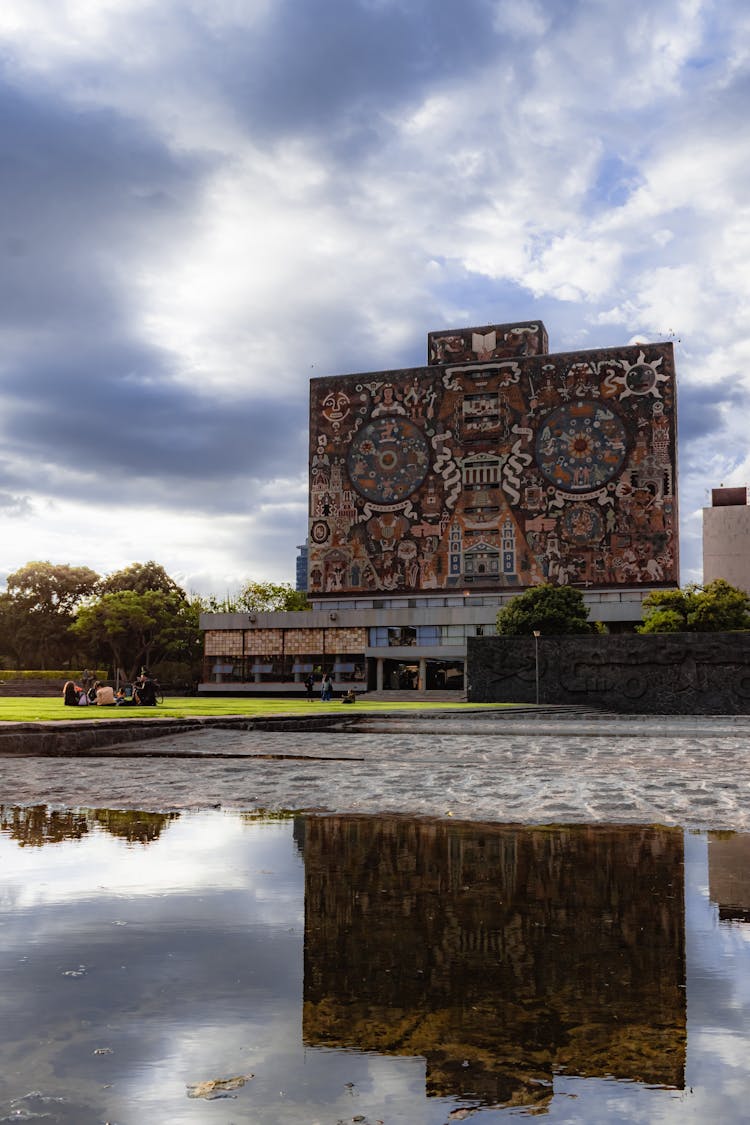 The Central Library In Mexico