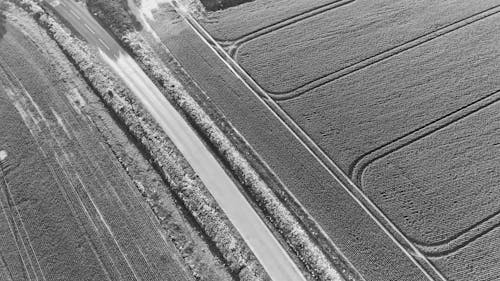 無人空拍機, 路, 農村 的 免费素材图片