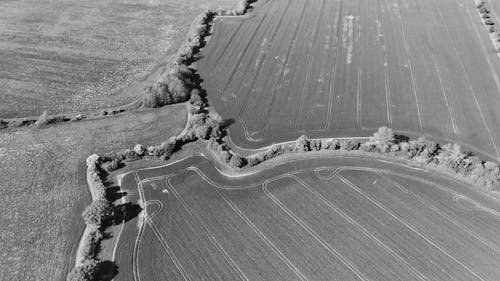 Aerial Photography of a Farm Land