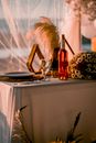 Clear Glass Bottle on White Table