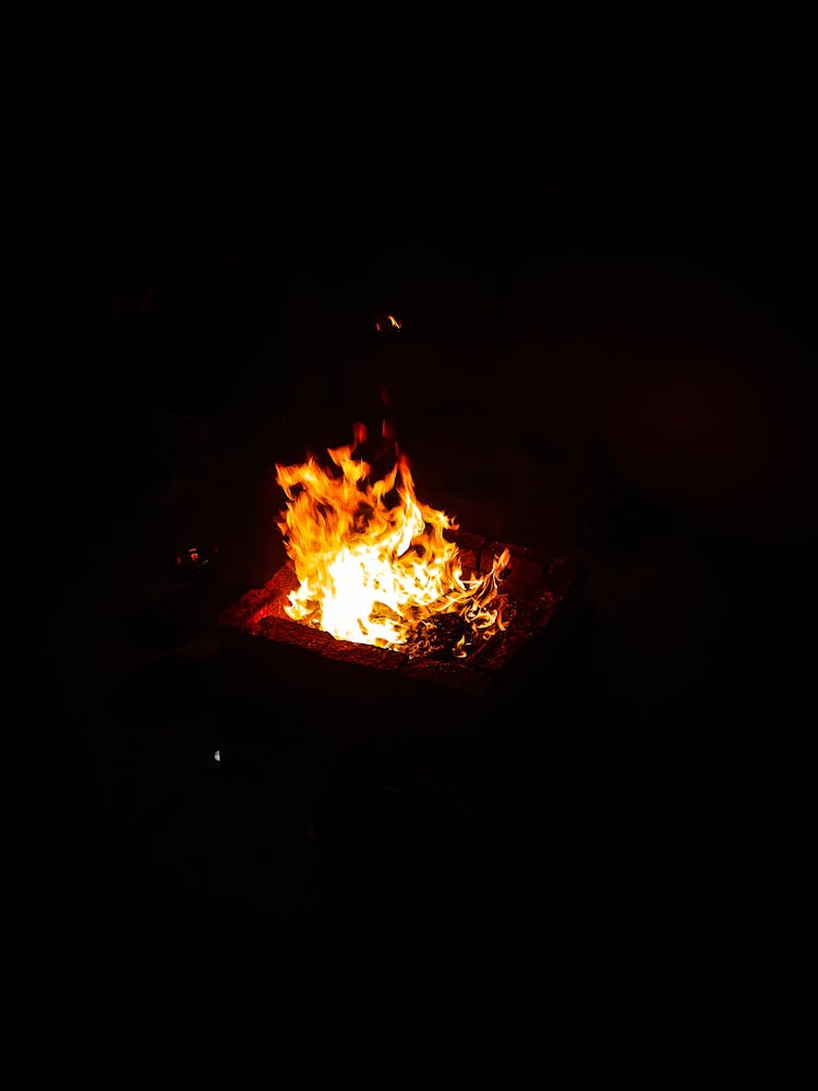 A Burning Campfire