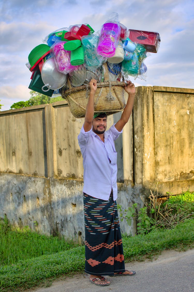 Traveling Merchant, Trader, Hawker, Kitchen Accessories Seller