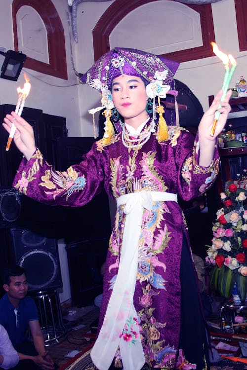 Woman during Traditional Ceremony