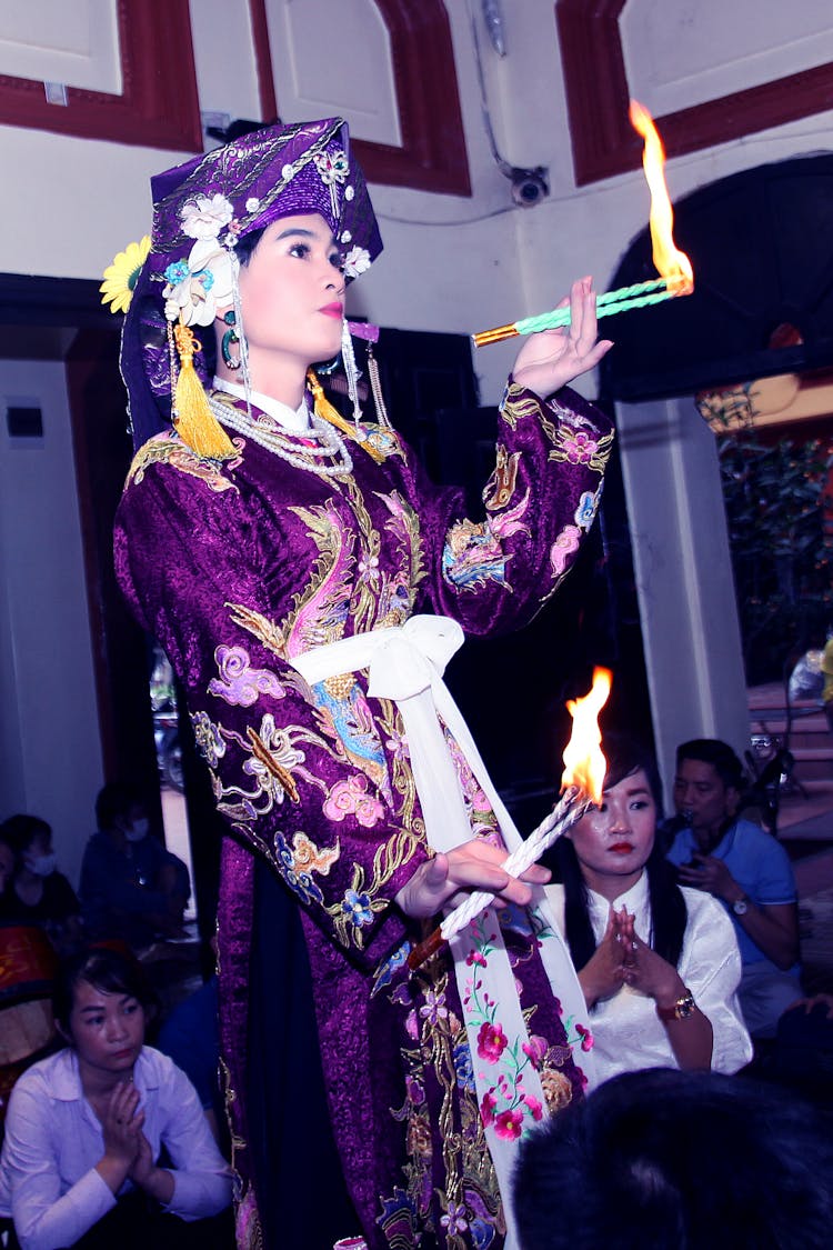 Woman During Performance