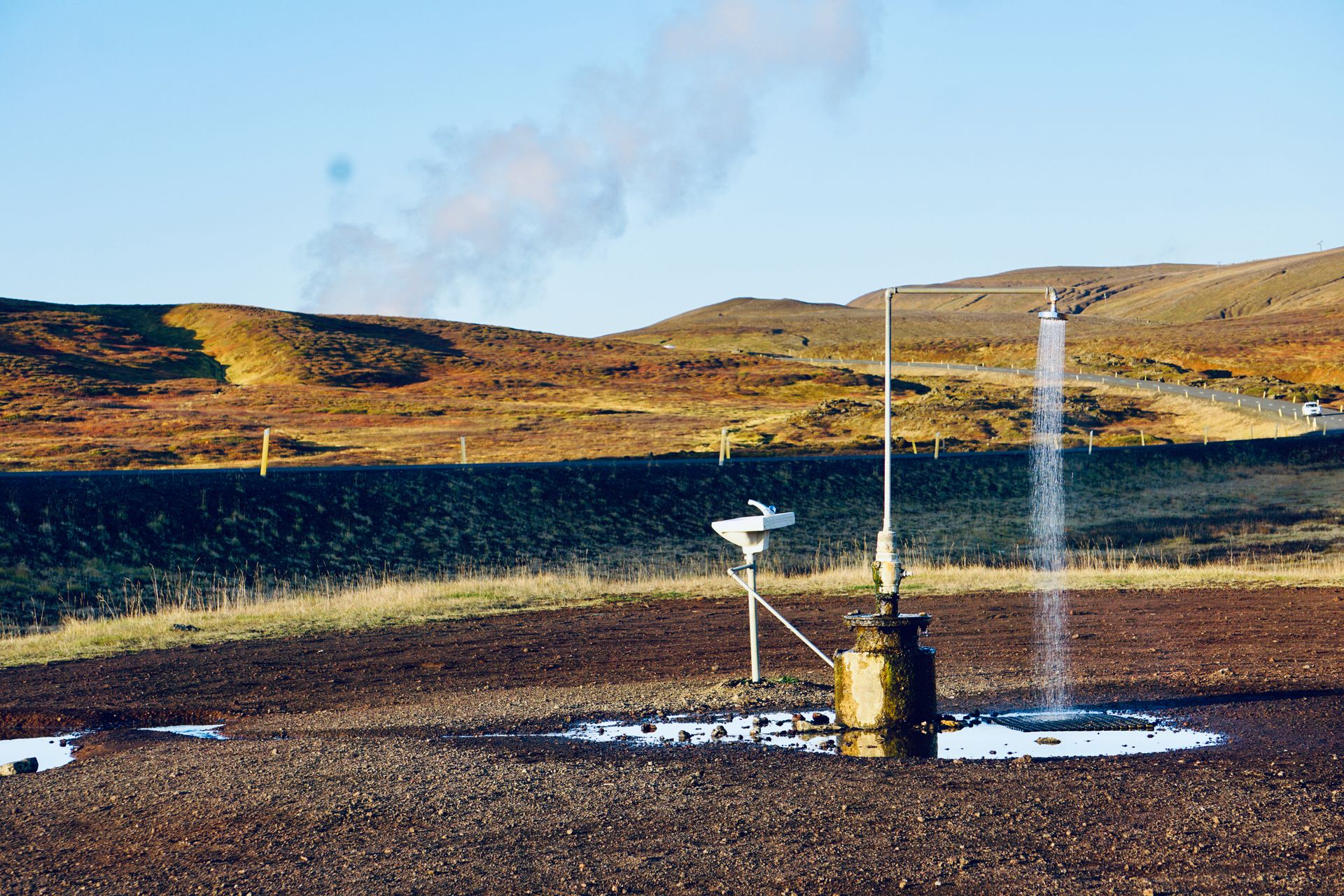 Outdoor Shower in Iceland