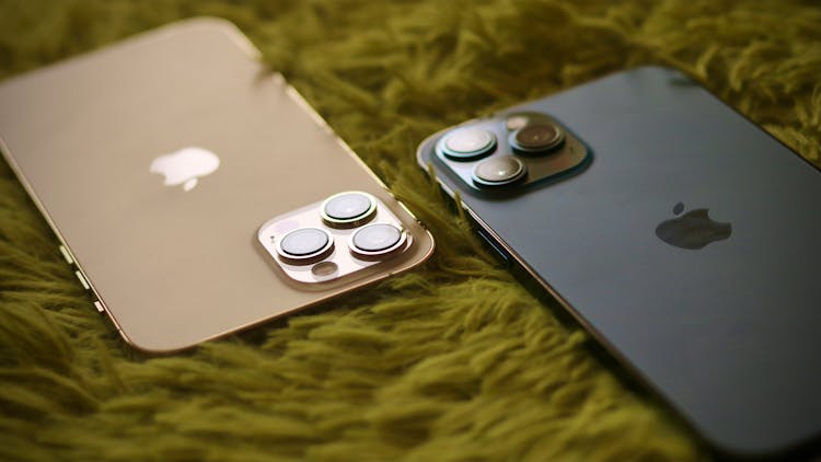 Close-Up Photograph Of Iphones