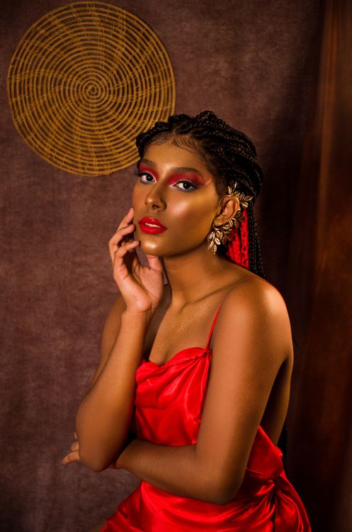 A Woman in Red Dress Free Stock Photo A Woman in Red Dress Free Stock Photo