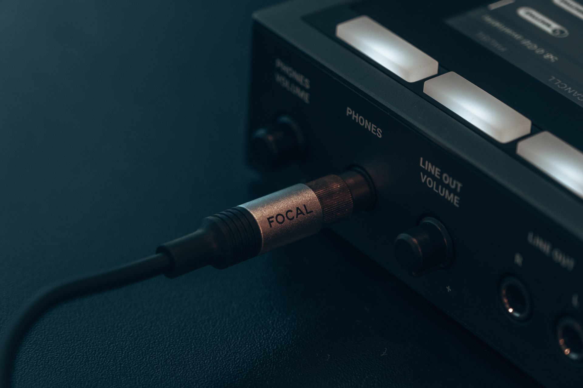 Close-up of a Cable Connected to a Device