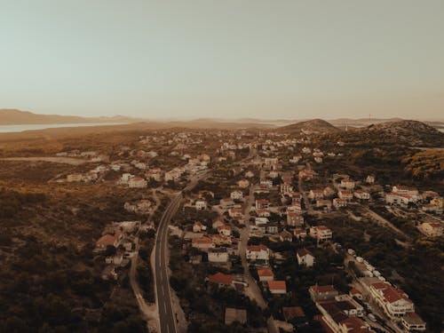 Aerial Photography of a Village