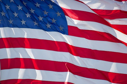 Free Close-Up Shot of the American Flag  Stock Photo
