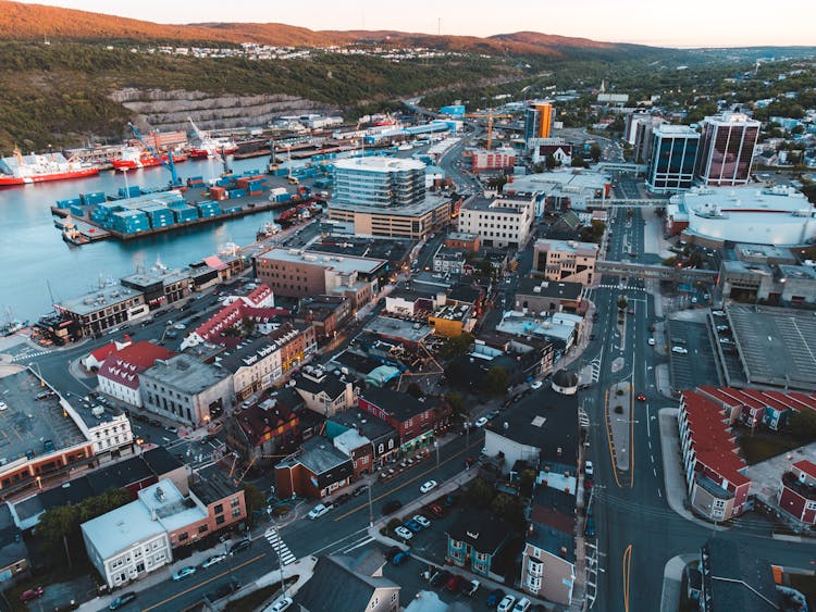 Aerial Photography Of A Busy City