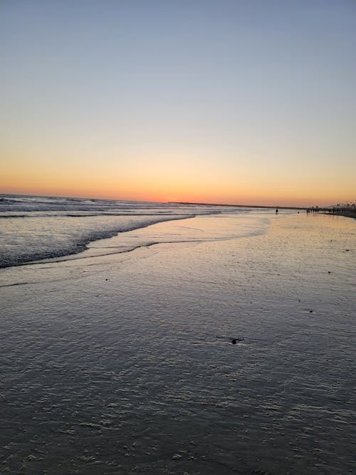 beachsunset, kum, okyanus içeren Ücretsiz stok fotoğraf