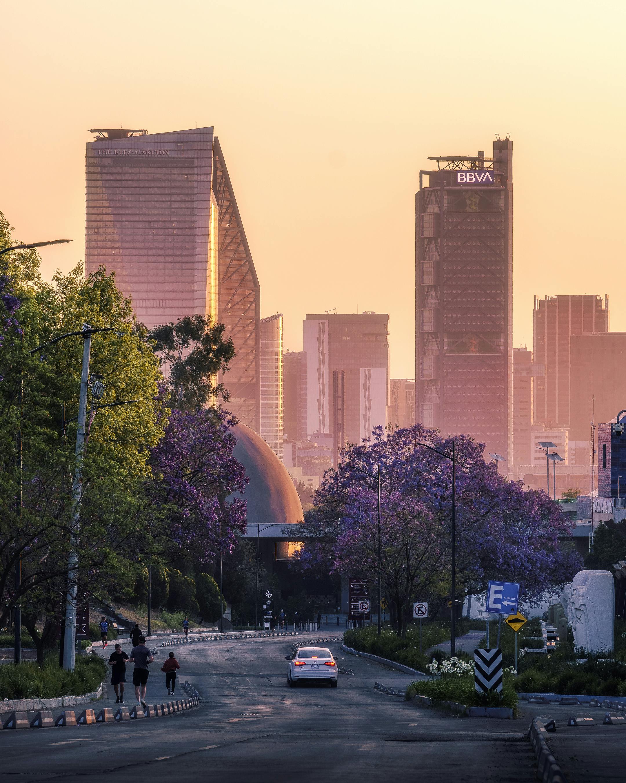 cityscape at dawn