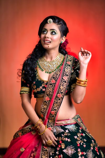 Instagram bridal portrait post