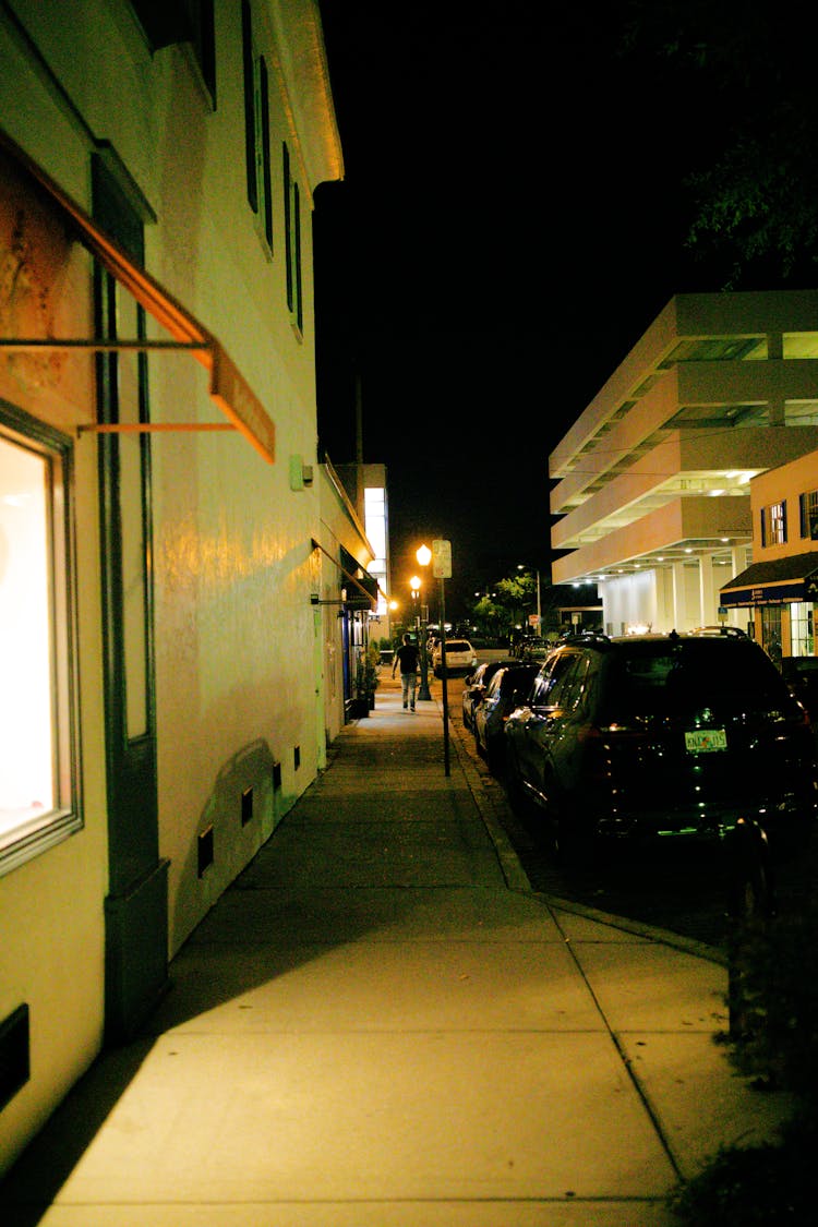 Photo Of A Street During The Night