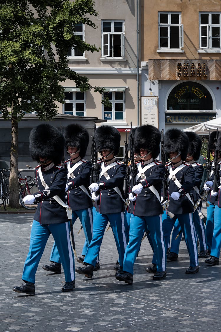 Changing The Royal Guard Ceremony In Copenhagen