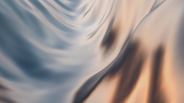 Abstract image depicting smooth, fluid wavy textures in soft pastel hues, creating a serene ambiance.