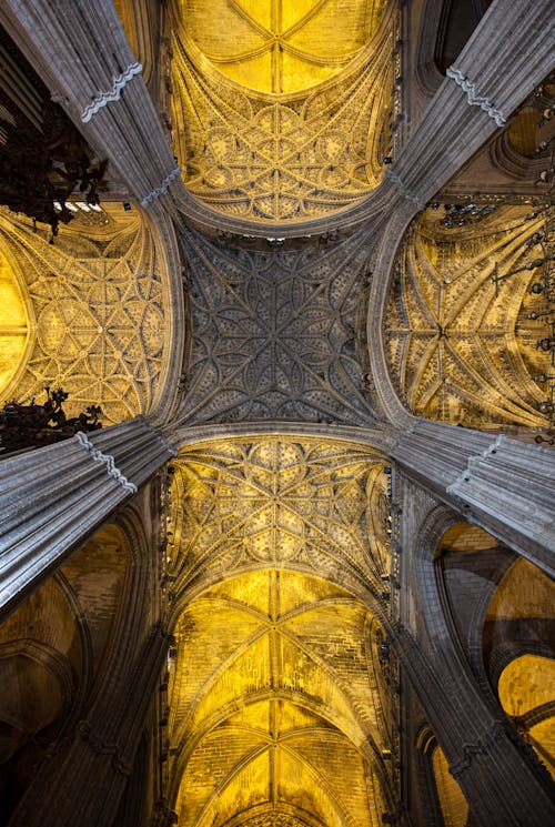 Free Ceiling in Cathedral Stock Photo