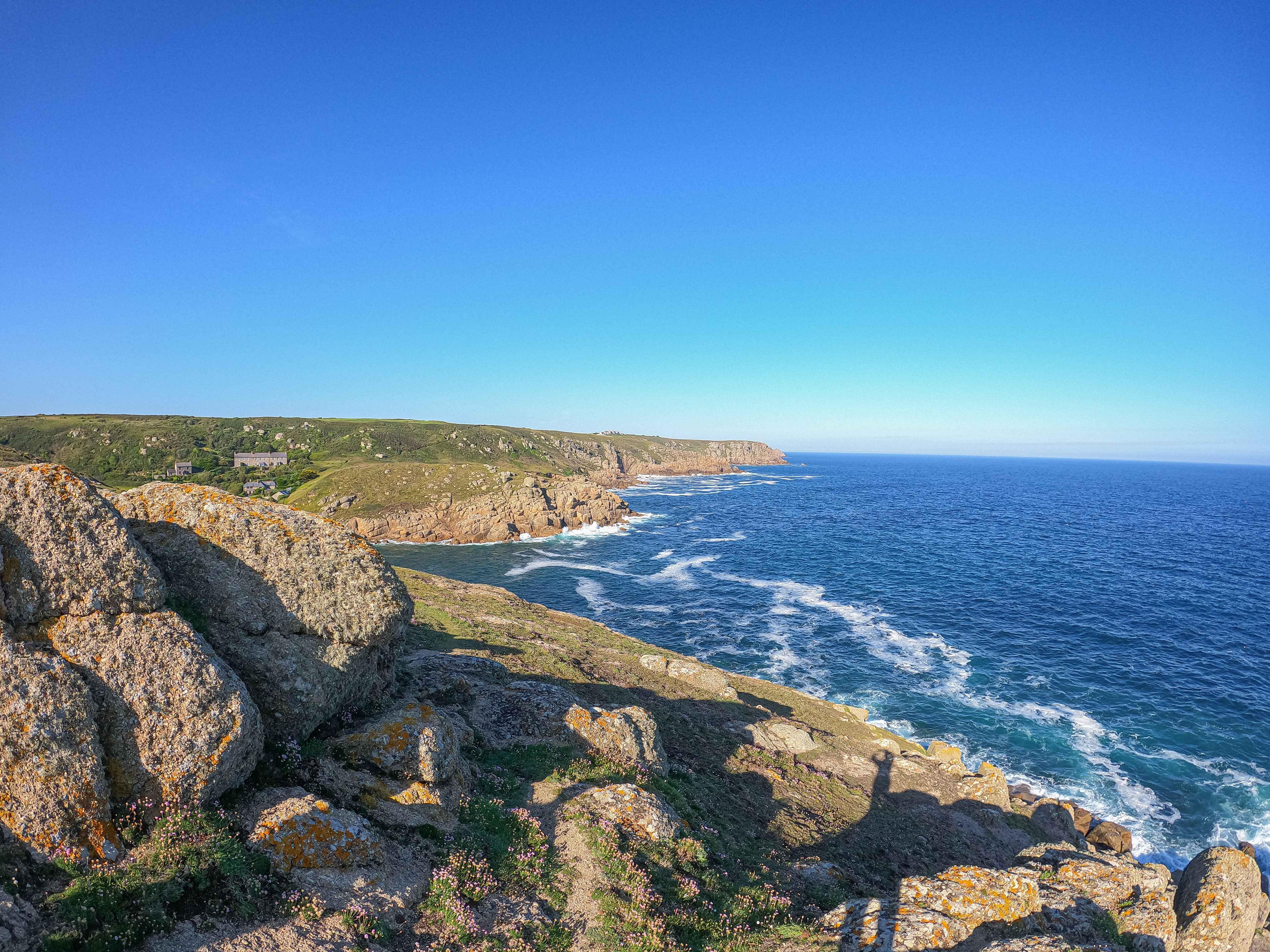 Rocky coastline of Cornwall, England