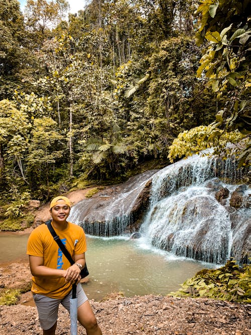 Foto stok gratis gaya, kedudukan, kolam terjun