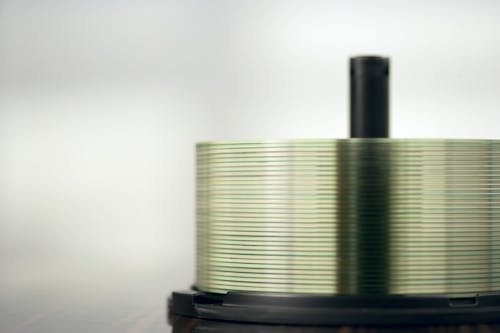 Free Stack of Discs in Close Up Shot Stock Photo