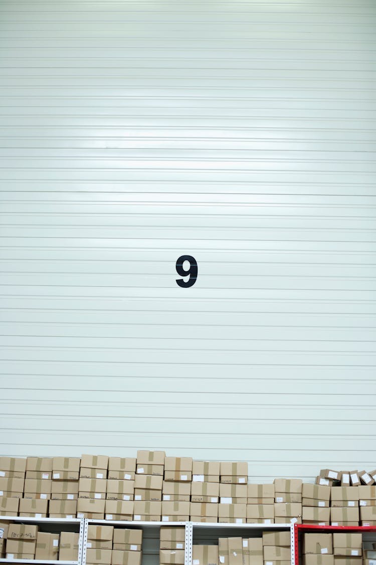 Number Nine On A Door Shutter