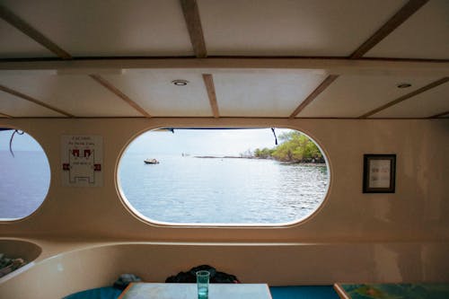 Δωρεάν στοκ φωτογραφιών με βάρκα, γυάλινο παράθυρο, θάλασσα