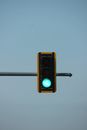 Black Traffic Light on Green Light