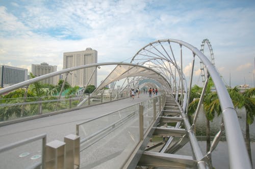 Futuristic Footpath above River