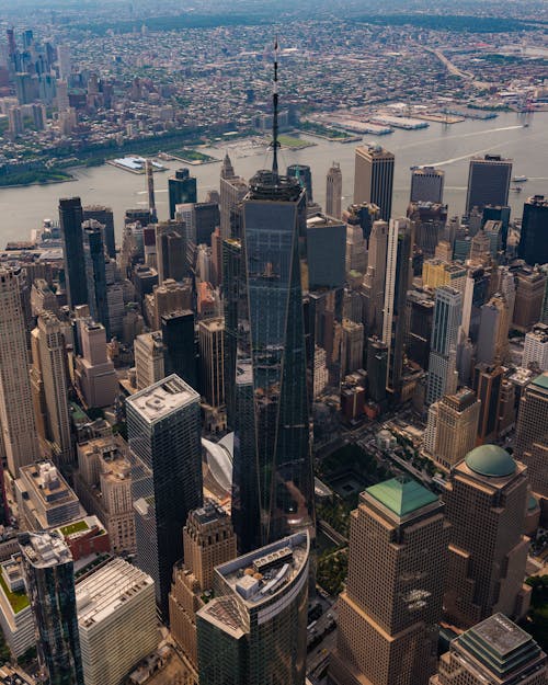 Aerial Photography of High Rise Buildings in New York City