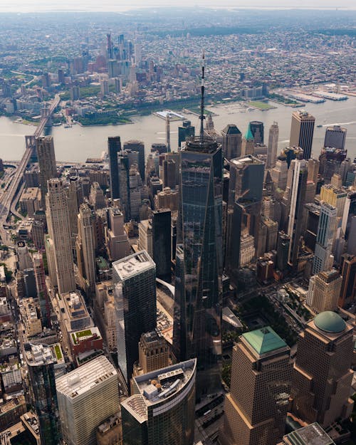 Aerial Photography of High Rise Buildings in New York City