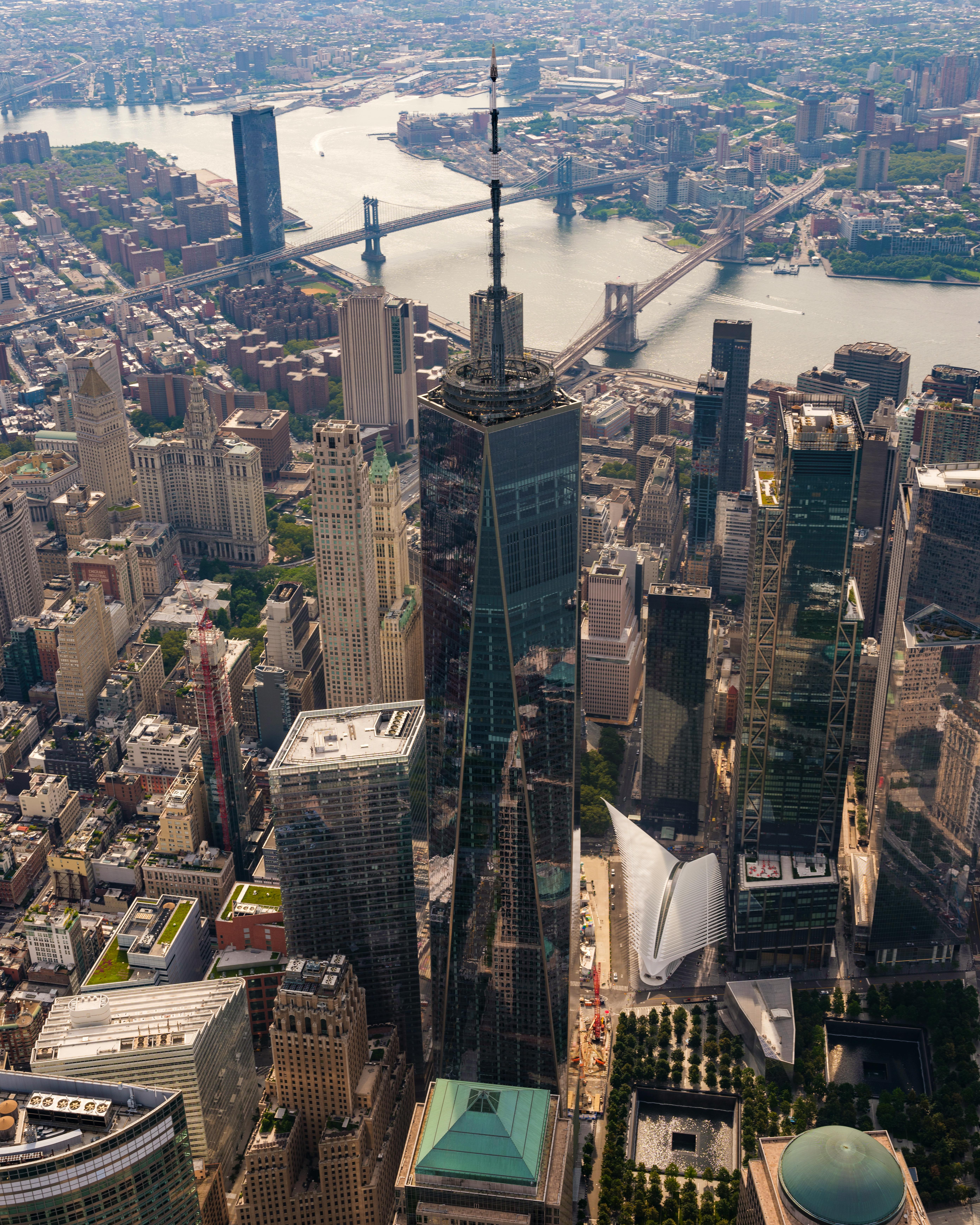 One world trade center aerial view hi-res stock photography and images -  Alamy