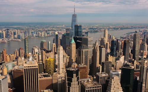 Drone Shot of High Rise Buildings