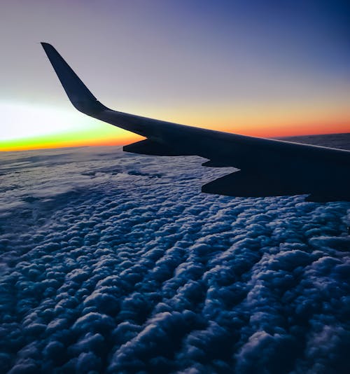 Free stock photo of above clouds, airplane, airplane window