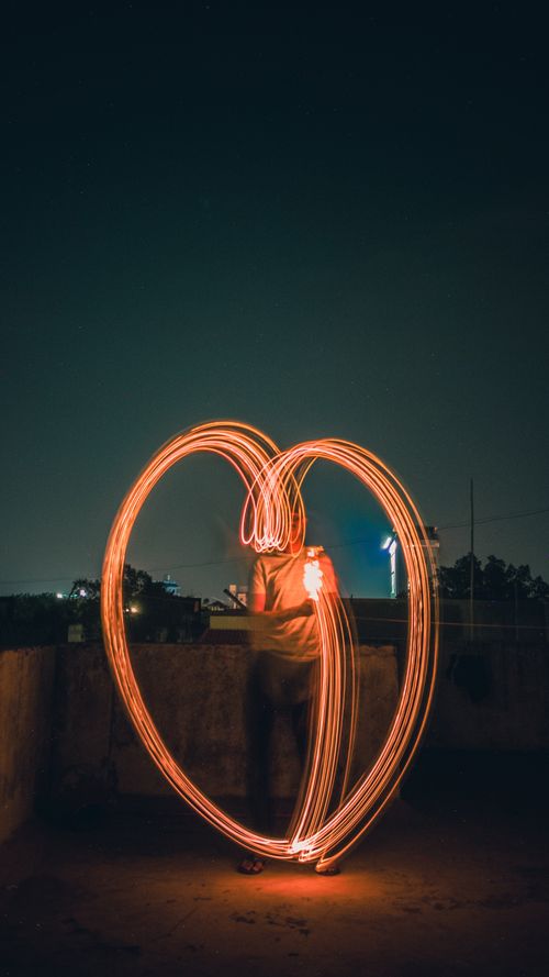 Free stock photo of artificial light, at night, broken heart Stock Photo